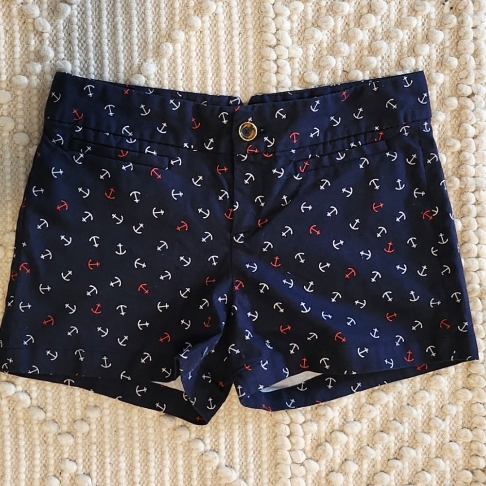 Banana Republic Navy Shorts covered in Anchors